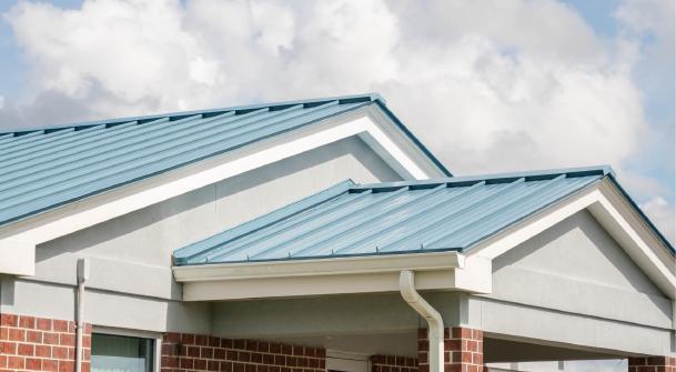 Statesboro-Bulloch County Airport | Commercial Roof Replacement | Bulloch County Commercial Roofers | Standing Seam Metal Roofing | Blue Roof | Commercial Metal Roof